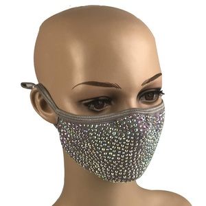 Bling Swarovski Face Mask FREE Bling Lanyard